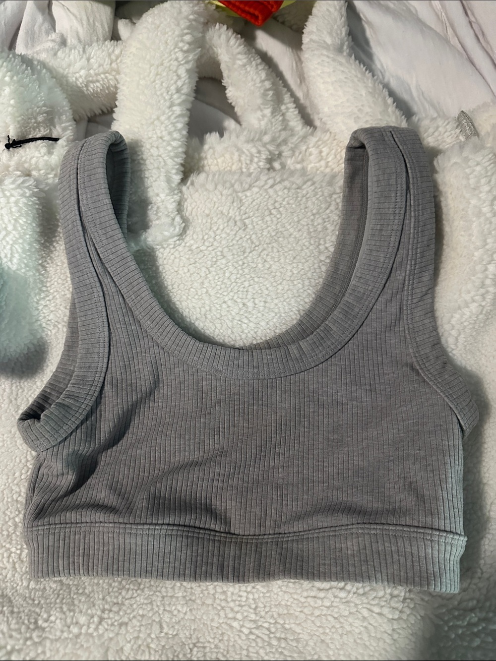 Alo Yoga Wellness Sports Bra XS Gray - Picture 2 of 4